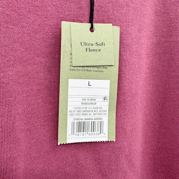 NEW Goodfellow & Co Ultra-Soft Fleece Sweatshirt - Rose - Picture 8 of 10
